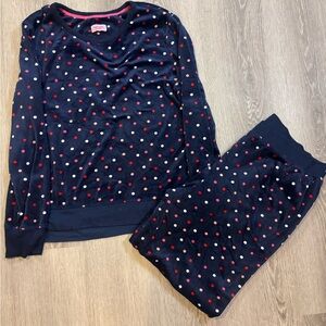 Navy Polka Dot womans Pajamas